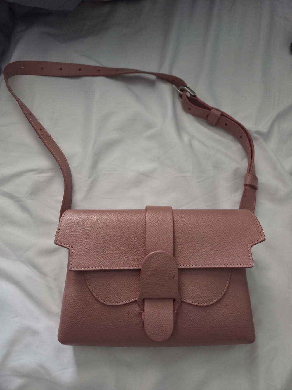 Senreve Aria Leather Dusty Rose Pink Convertible Crossbody/Belt MINT CONDITION